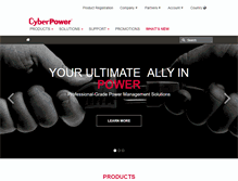 Tablet Screenshot of cyberpowersystems.com